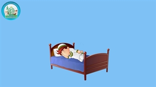 آموزش کودکانه زبان عربی – بیدار میشوم میخوابم